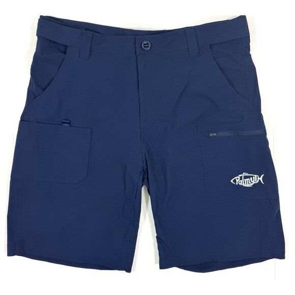 Palmyth Mens Cargo Shorts Size 2XL Performance Fishing Outdoors Utility Navy - Picture 1 of 14